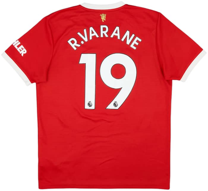 2021-22 Manchester United Home Shirt R.Varane #19 - 8/10 - (L)
