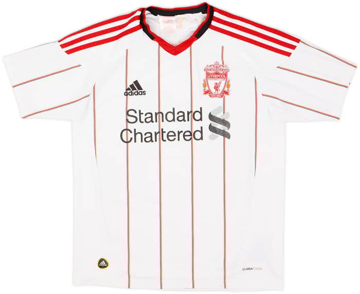 2010-11 Liverpool Away Shirt Poulsen #28 - 6/10 - (L.Boys)