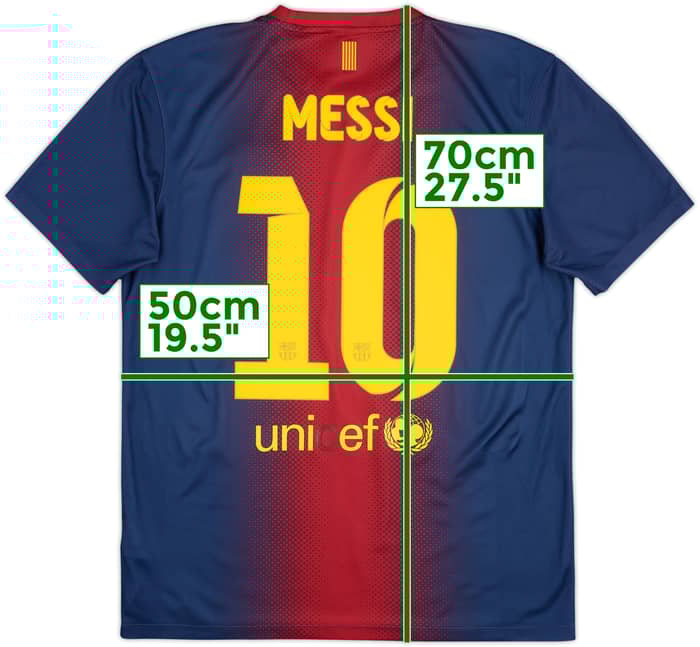2012-13 Barcelona Basic Home Shirt Messi #10 - 5/10 - (M)