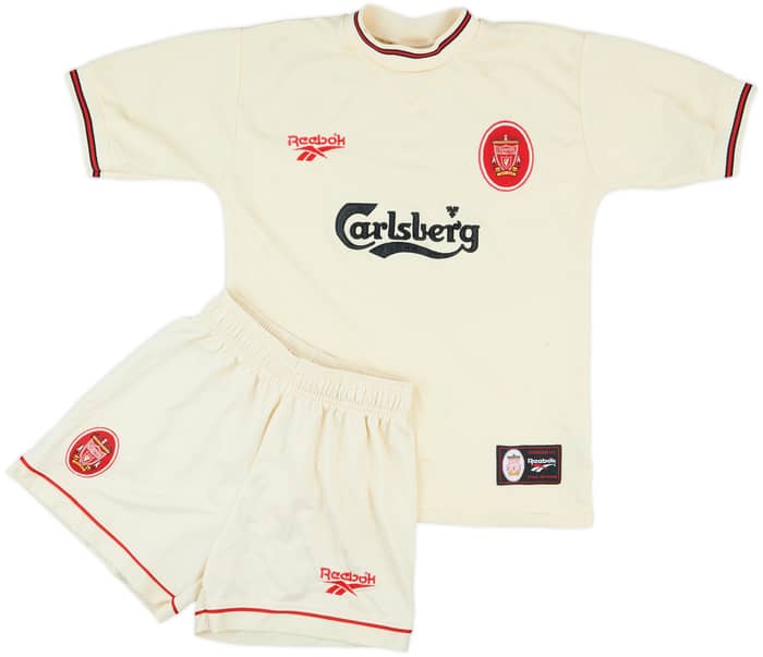 1996-97 Liverpool Away Shirt and Shorts - 6/10 - (XL.Boys)