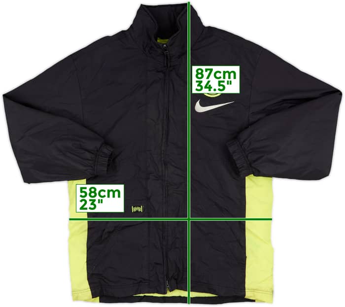 1996-97 Borussia Dortmund Nike Padded Bench Coat - 9/10 - (S)