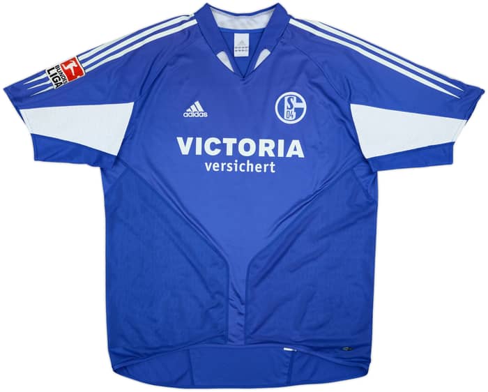 2004-05 Schalke Home Shirt Hanke #26 - 6/10 - (XL)