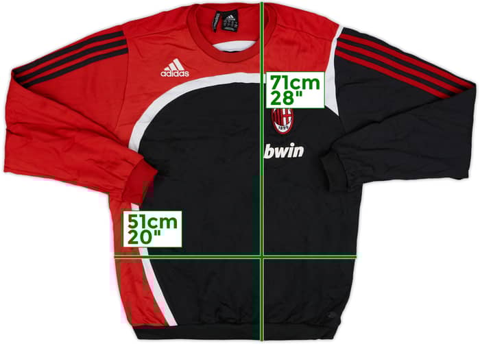 2007-08 AC Milan adidas Sweat Top - 6/10 - (M/L)