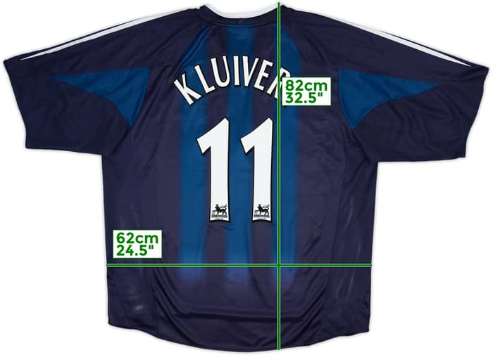 2004-05 Newcastle Away Shirt Kluivert #11 - 7/10 - (XXL)