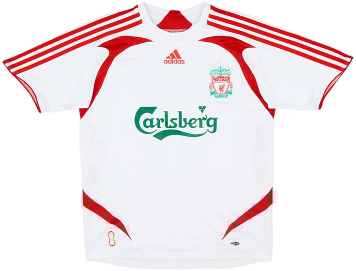 2007-08 Liverpool Away Shirt Gerrard #8 - 6/10 - (XL.Boys)