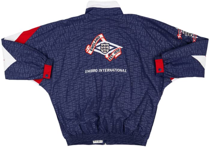 1990-92 England Umbro Track Jacket - 8/10 - (L)