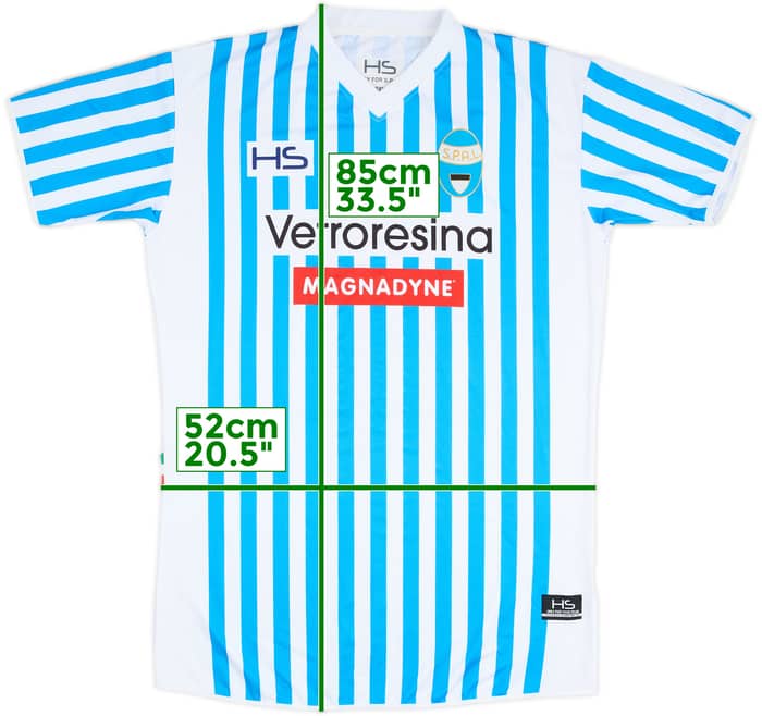 2016-17 SPAL Home Shirt - 9/10 - (XXL)