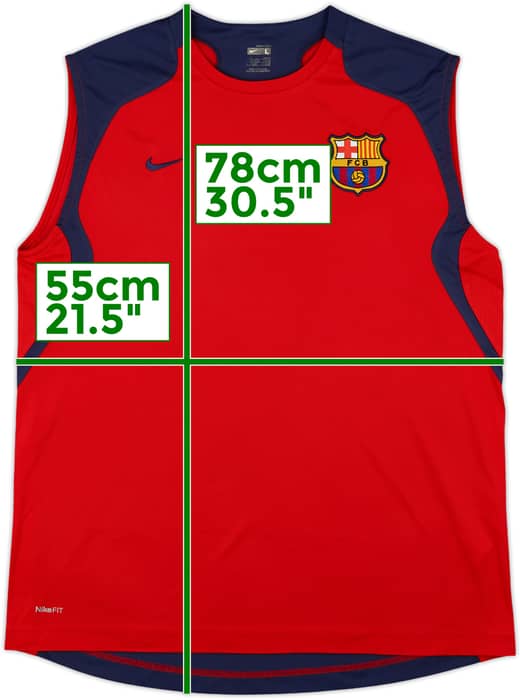 2007-08 Barcelona Nike Training Vest - 9/10 - (L)