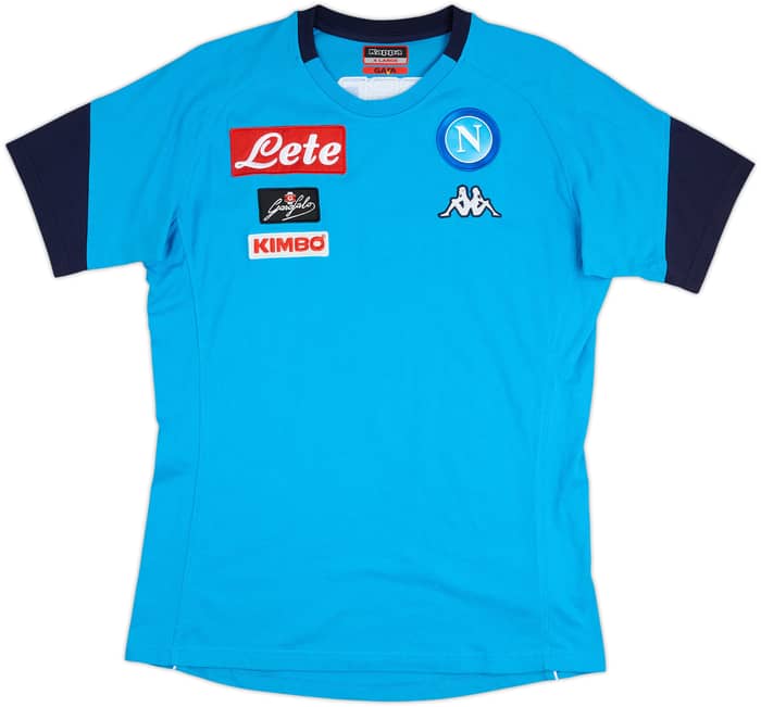 2017-18 Napoli Kappa Training Shirt - 9/10 - (XL)