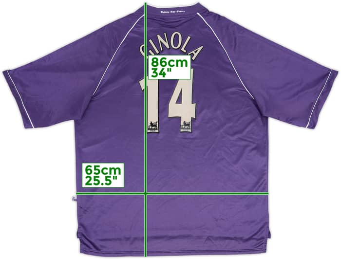 1998-99 Tottenham Away Shirt Ginola #14 - 8/10 - (XXL)