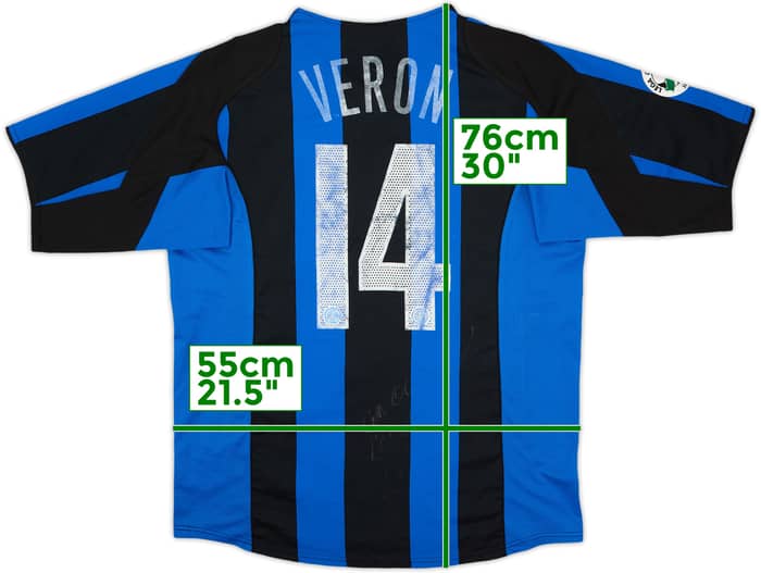2004-05 Inter Milan Home Shirt Veron #14 - 4/10 - (L)