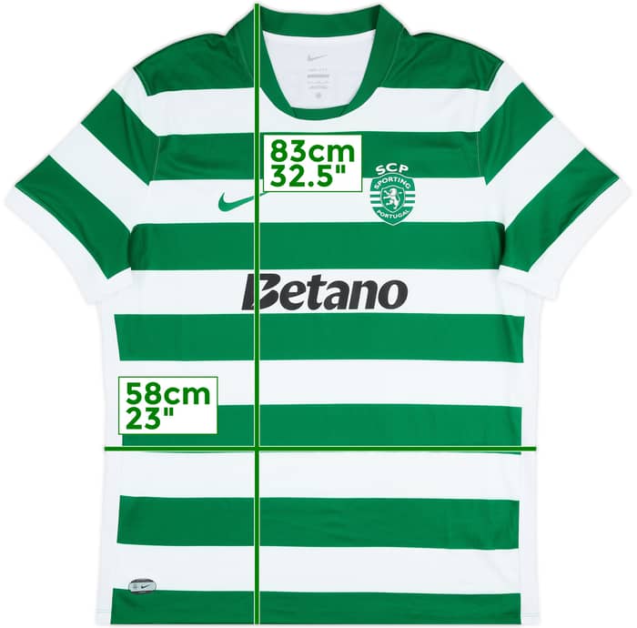 2025-26 Sporting CP Home Shirt - 8/10 - (XXL)