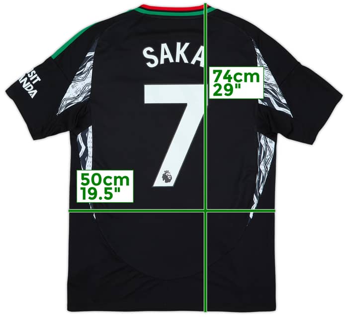 2024-25 Arsenal Away Shirt Saka #7 - 10/10 - (M)