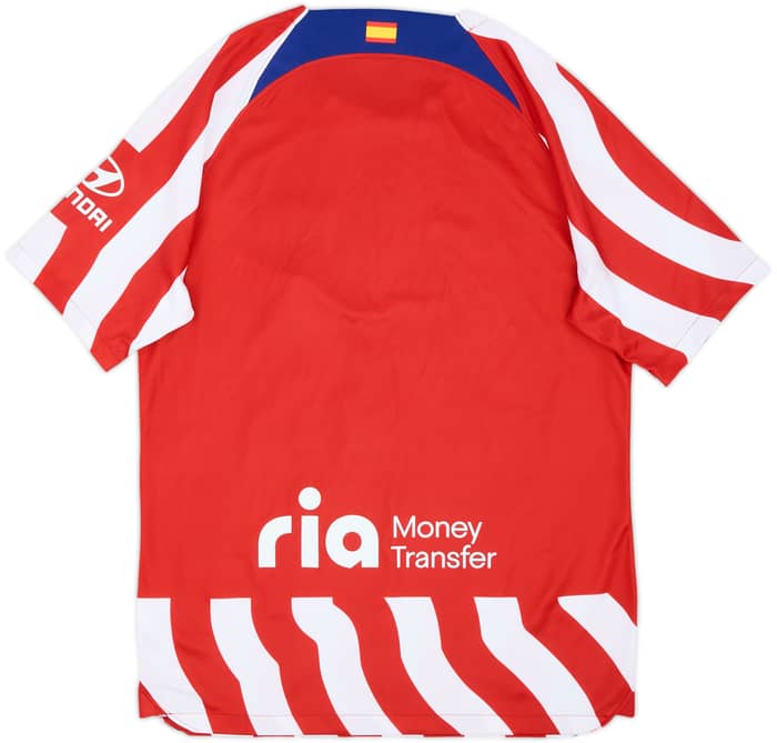 2022-23 Atletico Madrid Home Shirt - 8/10 - (M)