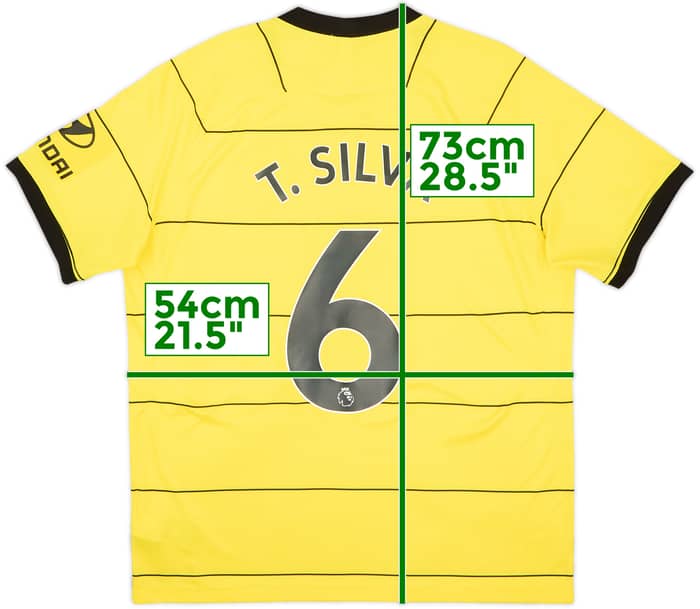 2021-22 Chelsea Away Shirt T.Silva #6 - 8/10 - (L)