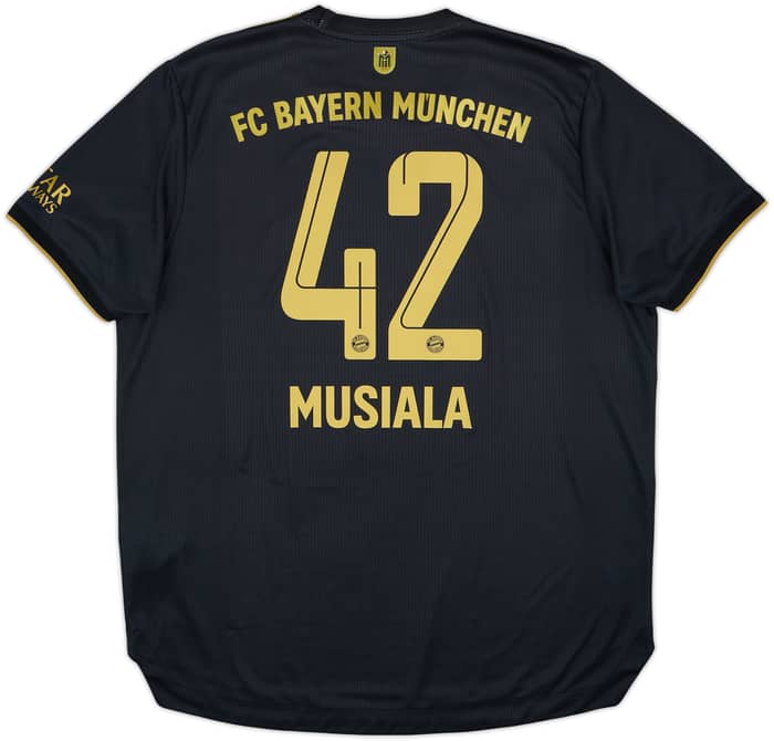 2021-22 Bayern Munich Authentic Away Shirt Musiala #42 - 8/10 - (XL)