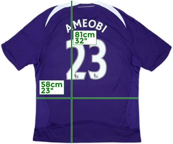 2008-09 Newcastle Away Shirt Ameobi #23 - 8/10 - (M)