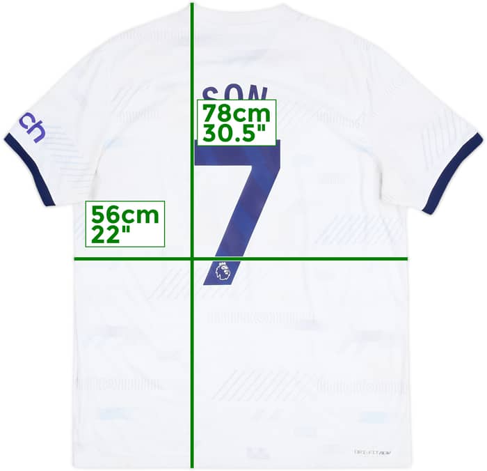2023-24 Tottenham Authentic Home Shirt Son #7 - 6/10 - (XL)