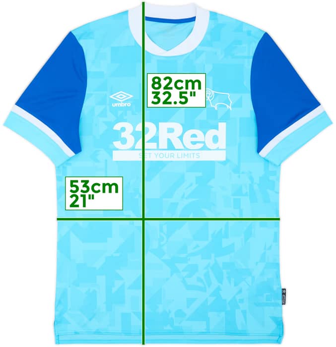 2021-22 Derby County Away Shirt - 8/10 - (XL)