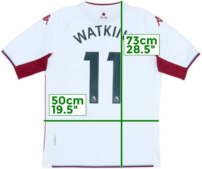 2021-22 Aston Villa Away Shirt Watkins #11 - 7/10 - (L)
