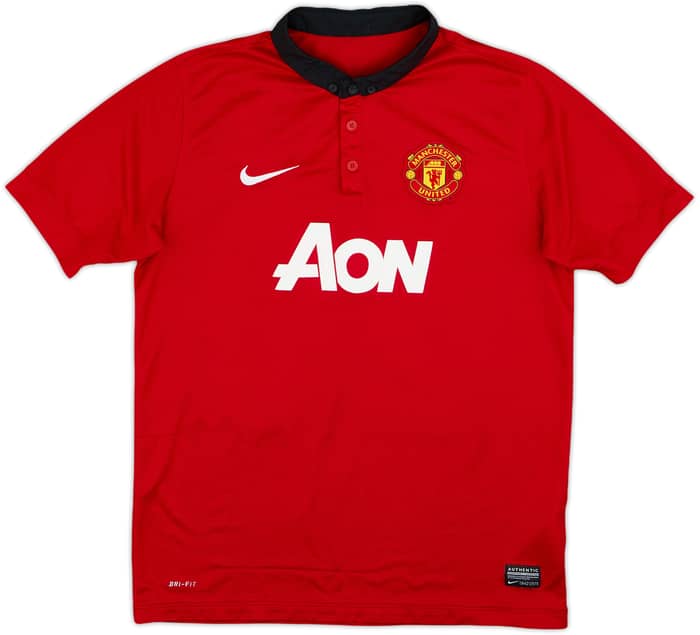 2013-14 Manchester United Home Shirt v.Persie #20 - 5/10 - (XL.Boys)