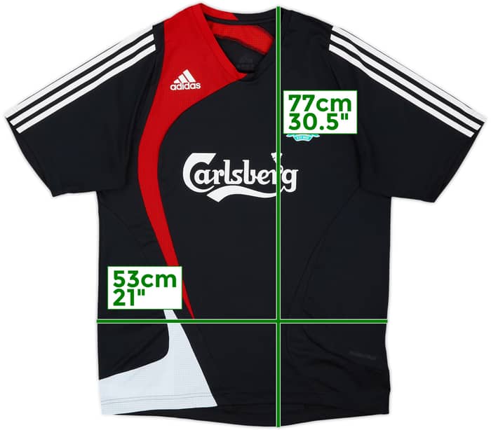 2007-08 Liverpool adidas Training Shirt - 9/10 - (L)