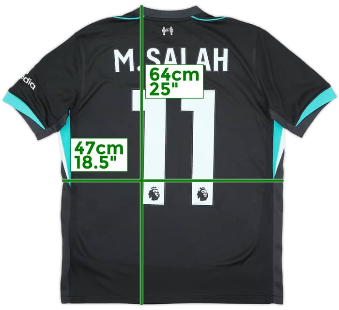 Camiseta de visitante del Liverpool 2024-25 M.Salah #11 - 8/10 - (13-15 Años)