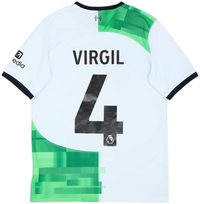 2023-24 Liverpool Away Shirt Virgil #4 - 5/10 - (13-15 Years)