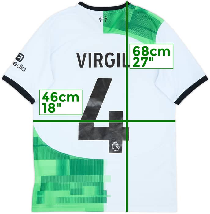 2023-24 Liverpool Away Shirt Virgil #4 - 5/10 - (13-15 Years)