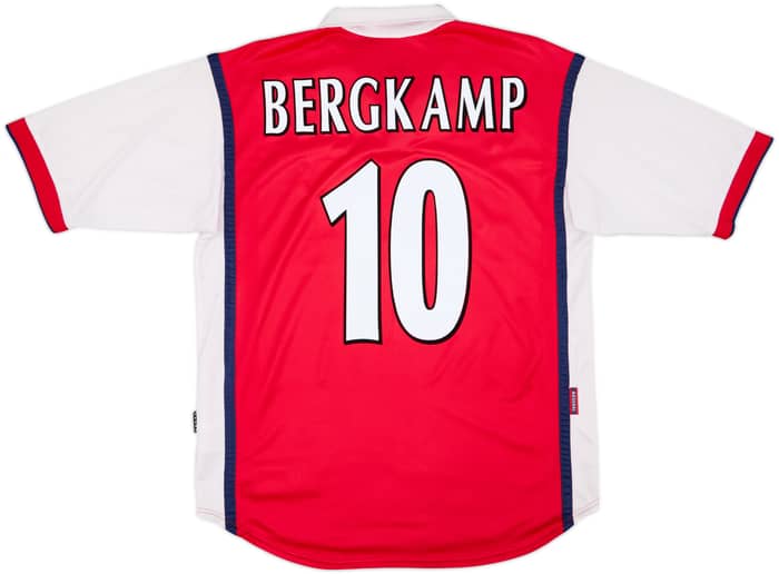 1999-00 Arsenal Home Shirt Bergkamp #10 - 6/10 - (L)