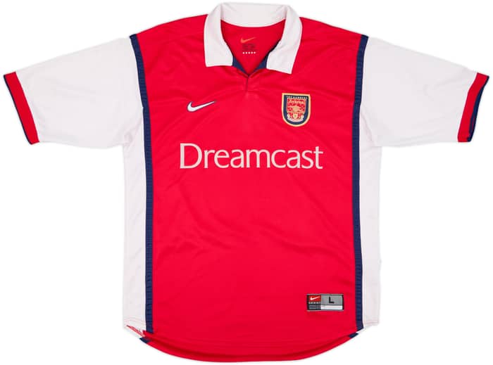1999-00 Arsenal Home Shirt Bergkamp #10 - 6/10 - (L)