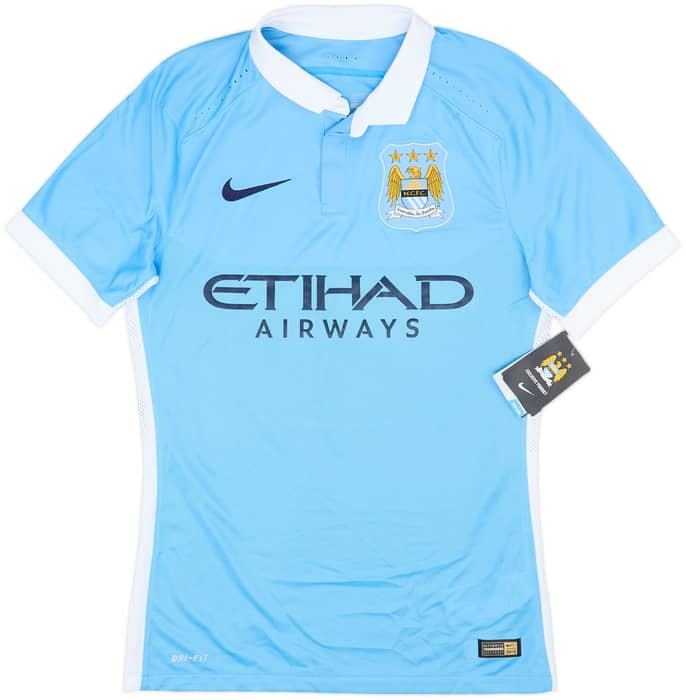 2015-16 Manchester City Authentic Home Shirt Silva #21 (S)