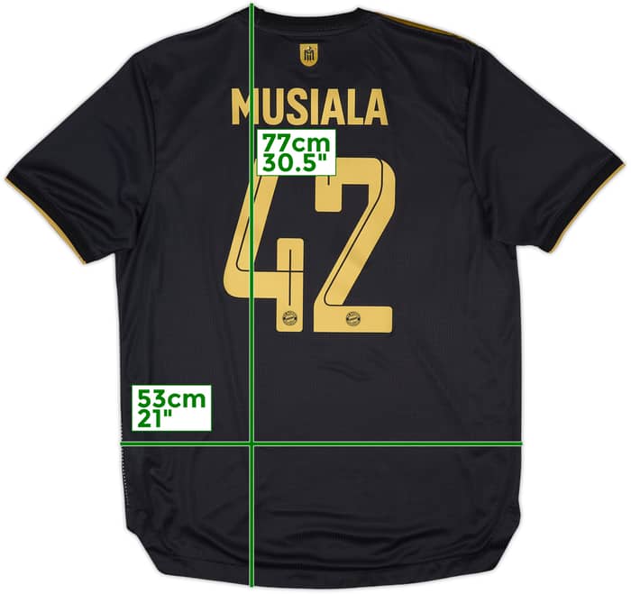 2021-22 Bayern Munich Player Issue Away Shirt Musiala #42 (M/L)