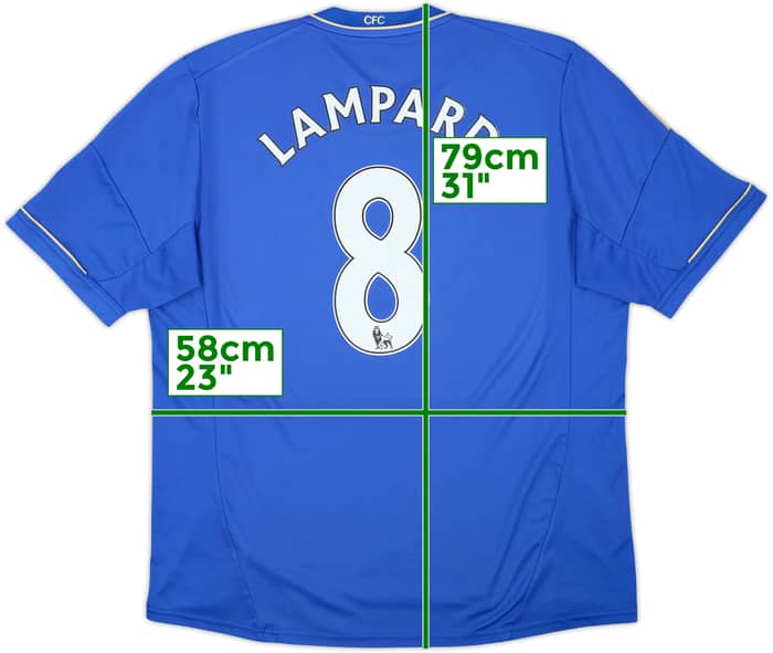 Camiseta de local del Chelsea 2012-13 Lampard #8 - 5/10 - (XL)