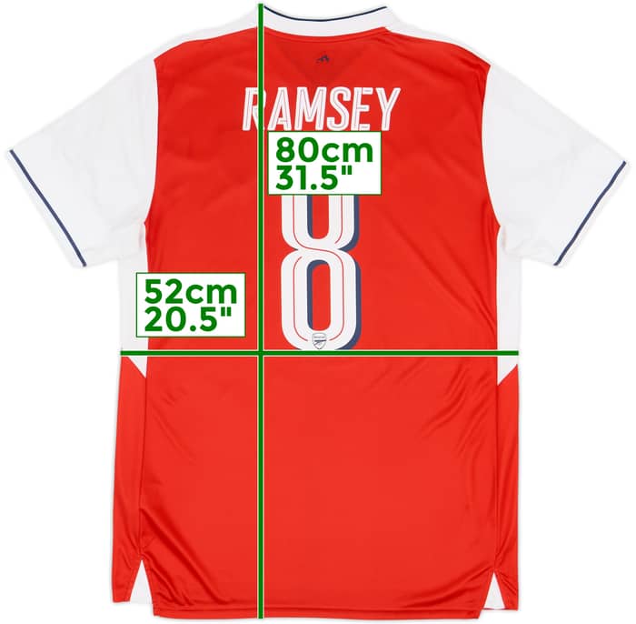2016-17 Arsenal Camiseta de local Ramsey #8 - 7/10 - (L)