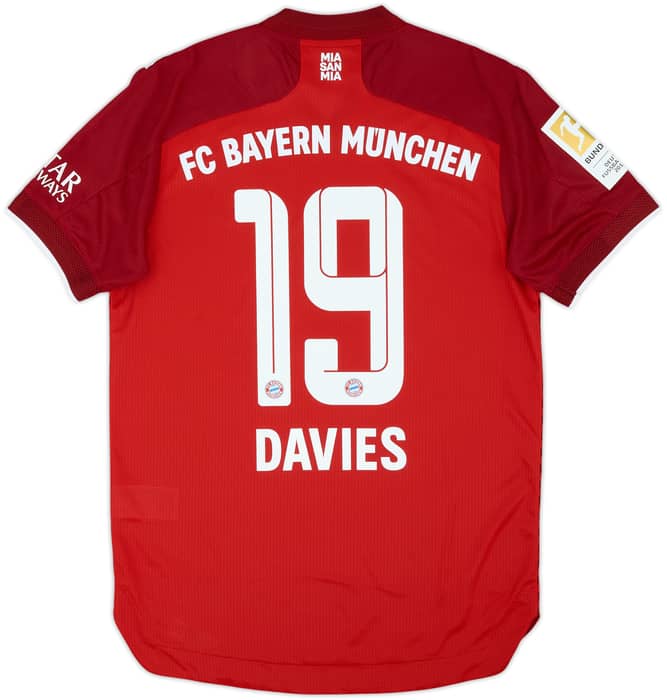 Maillot Domicile Authentique Bayern Munich 2021-22 Davies #19 (S)
