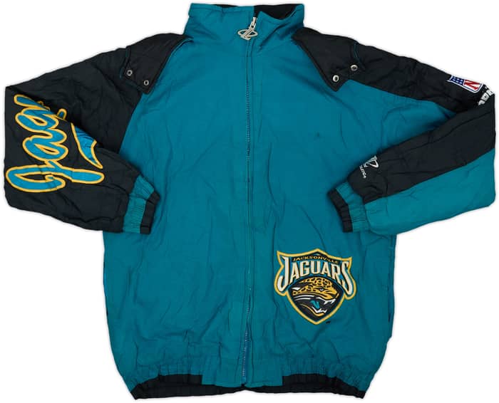 1996-98 Jacksonville Jaguars Logo Athletic Rain Coat - 8/10 - (L.Boys)