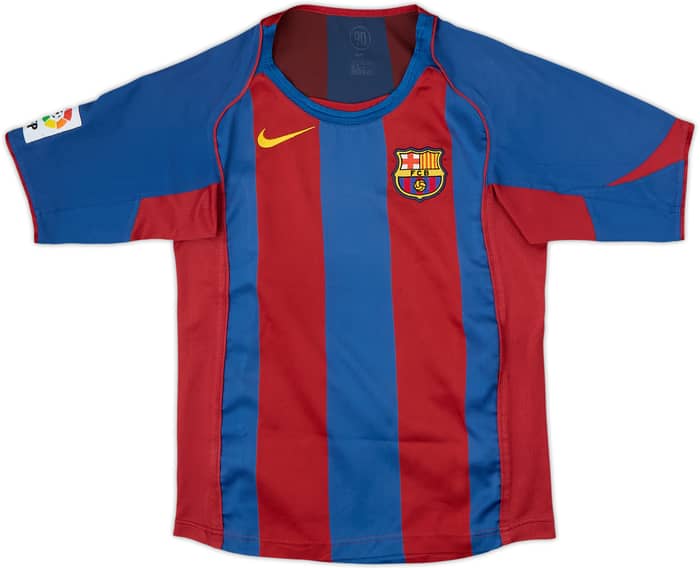 2004-05 Barcelona Home Shirt - 8/10 - (11-12 Years)