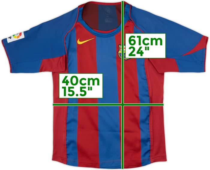 2004-05 Barcelona Home Shirt - 8/10 - (11-12 Years)