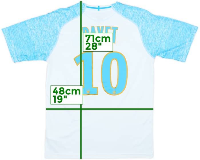 2018-19 Olympique Marseille Home Shirt Payet #10 - 7/10 - (M)