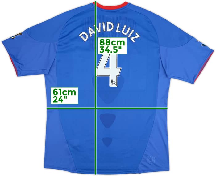 2010-11 Chelsea Home Shirt David Luiz #4 - 8/10 - (XXL)