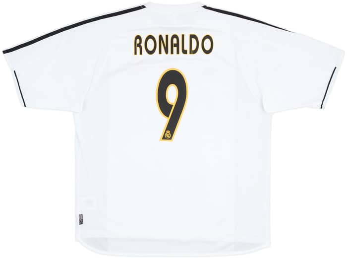 2003-04 Real Madrid Home Shirt Ronaldo #9 - 8/10 - (XL)
