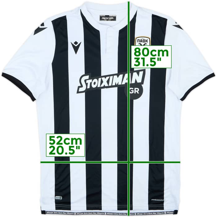 2019-20 PAOK Home Shirt - 8/10 - (XL)