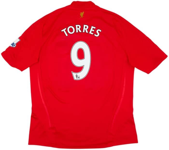 2008-10 Liverpool Home Shirt Torres #9 - 8/10 - (XL)