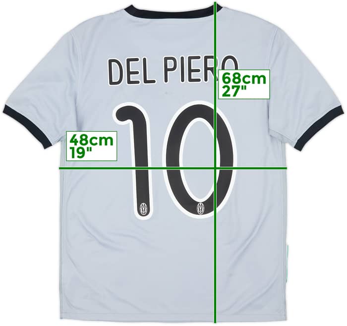 2009-10 Juventus Away Shirt Del Piero #10 (13-15 Years)