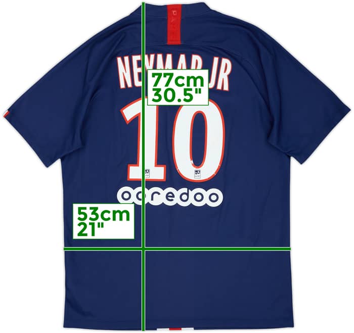 2019-20 Paris Saint-Germain Home Shirt Neymar Jr #10 - 8/10 - (L)