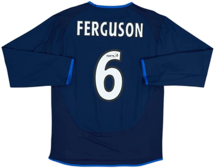 Camiseta de la tercera equipación de manga larga del Rangers 2005-06 Ferguson #6 - 7/10 - (M)