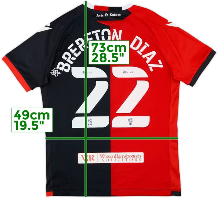 Camiseta de visitante del Blackburn 2021-22 Brereton Diaz #22 - 9/10 - (M)