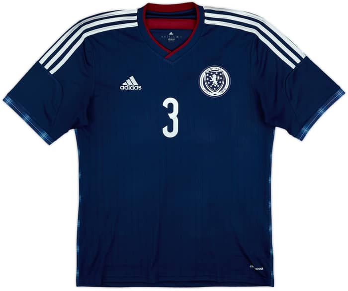 2014-15 Scotland Home Shirt Robertson #3 - 8/10 - (M)