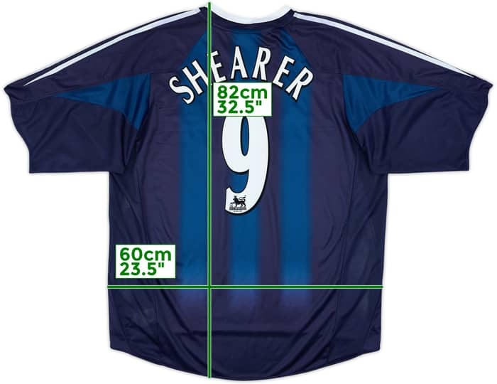 2004-05 Newcastle Away Shirt Shearer #9 - 7/10 - (XL)